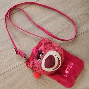 Miniso Toy Story Lotso Plush Crossbody Bag
